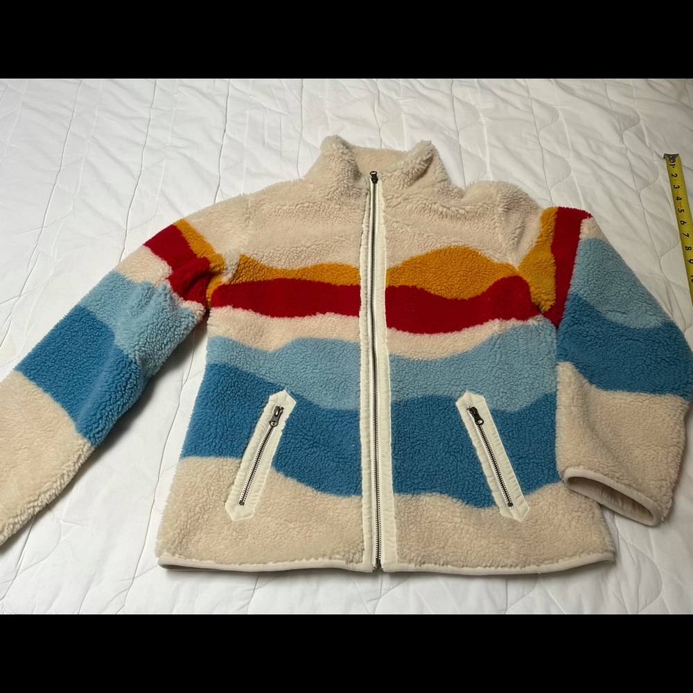 Rainbow fleece cozy and beautiful